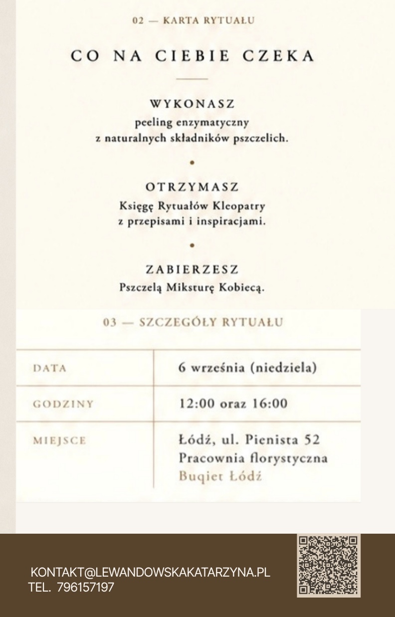Warsztat - Rytuał Kleopatry - obrazek 3